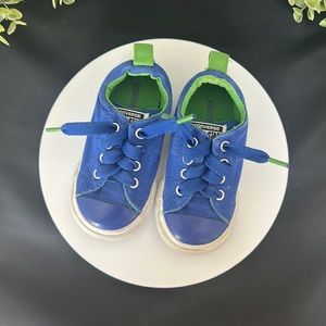 Size 6 Toddlers Blue & Green Converse